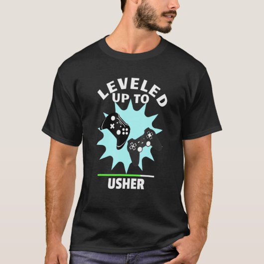 Usher Wedding Leveled Gamer T-shirt (Voorkant)