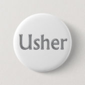 Usher Wedding Party Button (Voorkant)