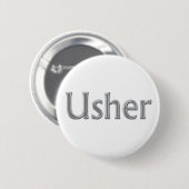 Usher Wedding Party Button (Voorkant /achterkant)