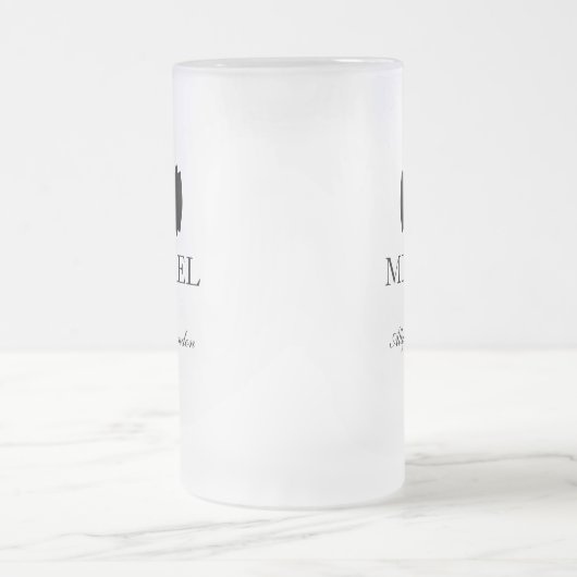 Usher Zwarte Strik Matglas Bierpul (Center)