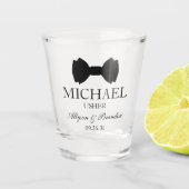 Usher Zwarte Strik Shot Glas (Voorkant)