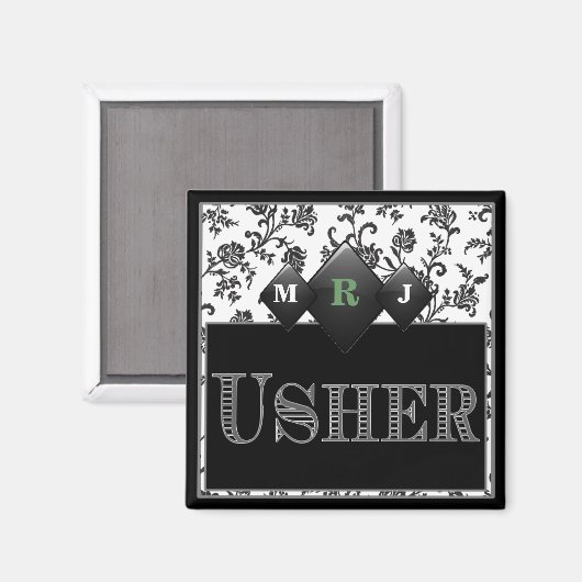 Usher's Pin / Button Magneet (Voorkant / Achterkant)