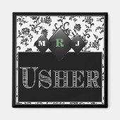 Usher's Pin / Button Magneet (Voorkant)