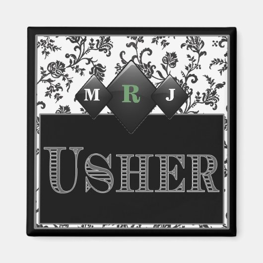 Usher's Pin / Button Magneet (Voorkant)