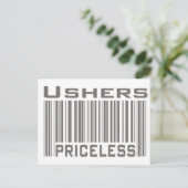Ushers Priceless Briefkaart (Staand voorkant)