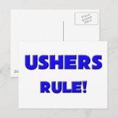 Ushers Rule! Briefkaart (Voorkant / Achterkant)