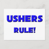 Ushers Rule! Briefkaart (Voorkant)