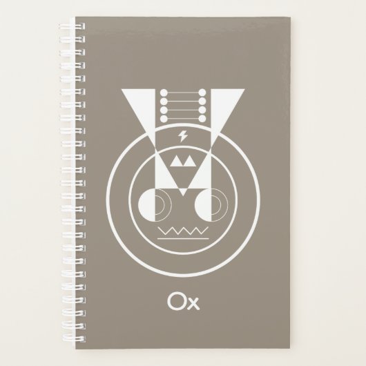 Ushi Zodiac - Geometric Ox Symbol Organizer (Voorkant)