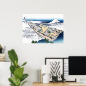 Ushibori in de provincie Hitachi Poster (Thuiskantoor)