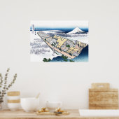 Ushibori in de provincie Hitachi Poster (Keuken)