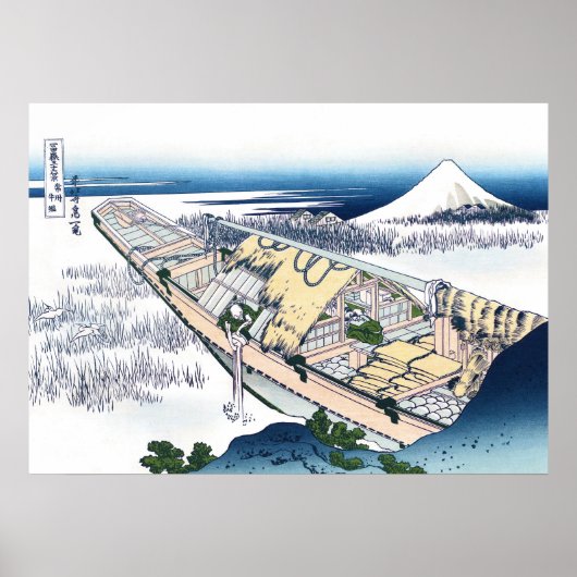 Ushibori in de provincie Hitachi Poster (Voorkant)