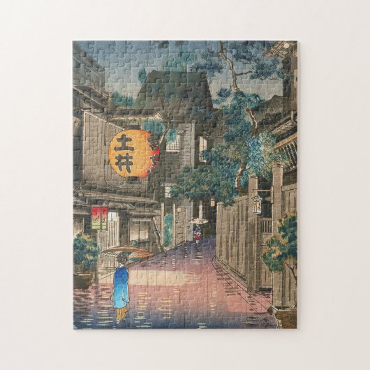 Ushigome Kagurazaka Tsuchiya Koitsu shin hanga Legpuzzel (Verticaal)