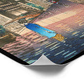 Ushigome Kagurazaka Tsuchiya Koitsu shin hanga Poster (Hoek)