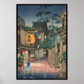 Ushigome Kagurazaka Tsuchiya Koitsu shin hanga Poster (Voorkant)