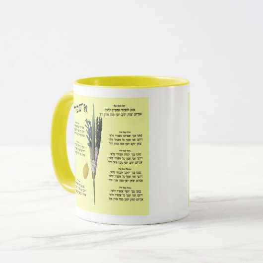 Ushpizin & Arba Minim (4 soorten) Mok (Voorkant links)