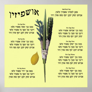 Ushpizin & Arba Minim (4 soorten) Poster