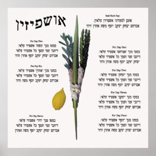 Ushpizin & Arba Minim (4 soorten) Poster