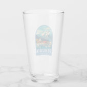 Ushuaia Argentinië Reizen Kunst Vintage Glas (Achterkant)