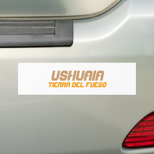 Ushuaia, Argentinië. Tierra del Fuego Bumpersticker (Op auto)