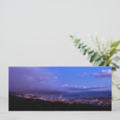 Ushuaia bij nacht feestdagenkaart (Staand voorkant)