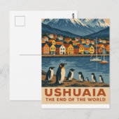 Ushuaia – Het einde van de wereld Briefkaart (Voorkant / Achterkant)