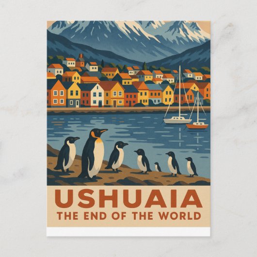 Ushuaia – Het einde van de wereld Briefkaart (Voorkant)