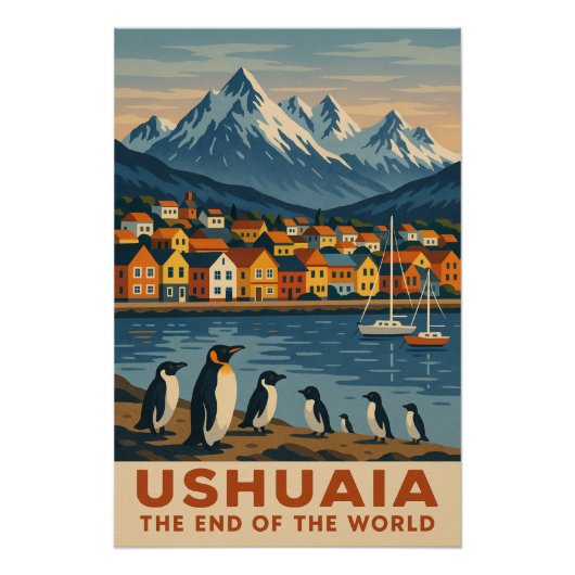 Ushuaia – Het einde van de wereld Perfect Poster (Voorkant)