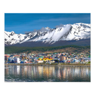 Ushuaia Panoramic Photography uitzicht Foto Afdruk