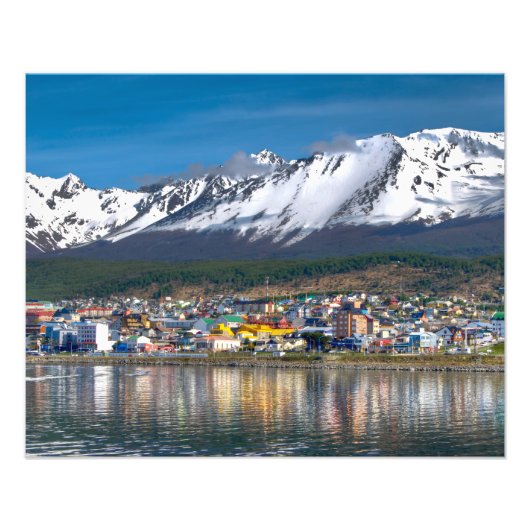 Ushuaia Panoramic Photography uitzicht Foto Afdruk (Voorkant)