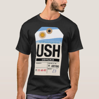 Ushuaia (Ush) Argentinië Bagagerekje T-shirt