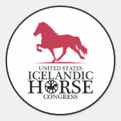 USIHC-Sticker Ronde Sticker (Voorkant)