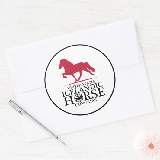 USIHC-Sticker Ronde Sticker (Envelop)