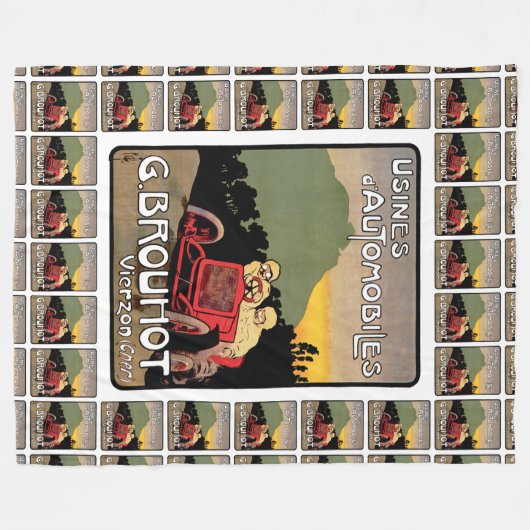 Usines d'Automobiles Fleece Deken (Voorkant (Horizontaal))