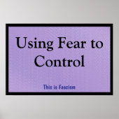 Using Fear to Control Poster (Voorkant)