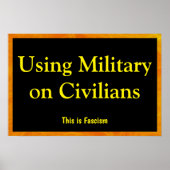 Using Military on Civilians Poster (Voorkant)