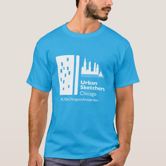 Usk Chicago in Amsterdam T-shirt (Voorkant)