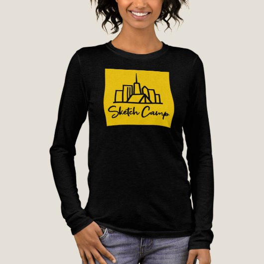 Usk Chicago SketchCamp Tri-Blend Shirt (Voorkant)