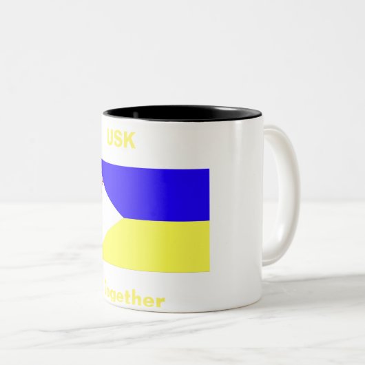 USK/USA Samen Mok van twee-toon-koffie (Voorkant rechts)