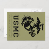 USMC Afghanistan Veteran Briefkaart (Voorkant / Achterkant)