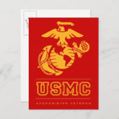 USMC Afghanistan Veteran Briefkaart (Voorkant / Achterkant)
