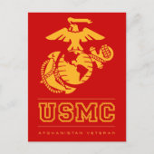 USMC Afghanistan Veteran Briefkaart (Voorkant)