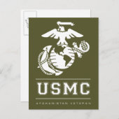 USMC Afghanistan Veteran Briefkaart (Voorkant / Achterkant)