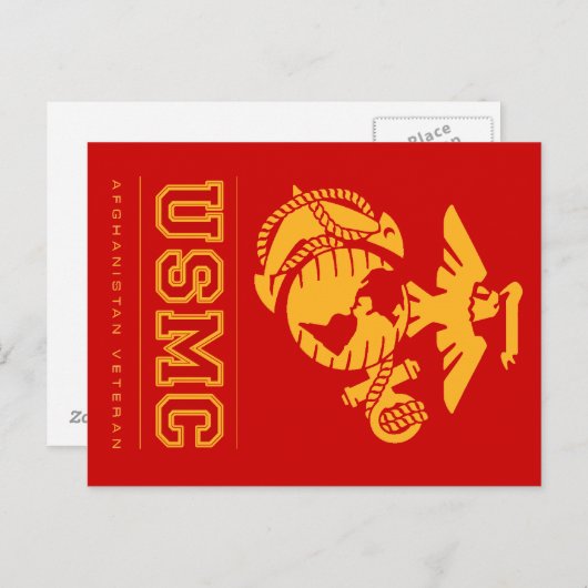 USMC Afghanistan Veteran Briefkaart (Voorkant / Achterkant)