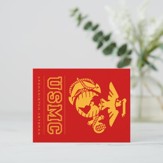 USMC Afghanistan Veteran Briefkaart (Staand voorkant)