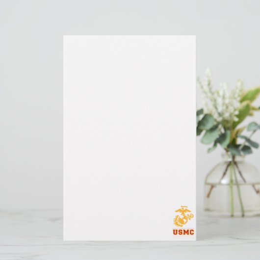 USMC Afghanistan Veteran Briefpapier (Staand voorkant)