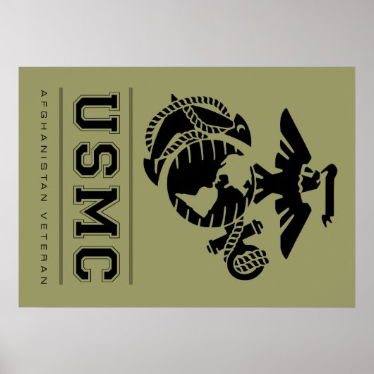 USMC Afghanistan Veteran Poster (Voorkant)