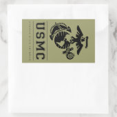USMC Afghanistan Veteran Rechthoekige Sticker (Tas)