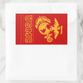 USMC Afghanistan Veteran Rechthoekige Sticker (Tas)
