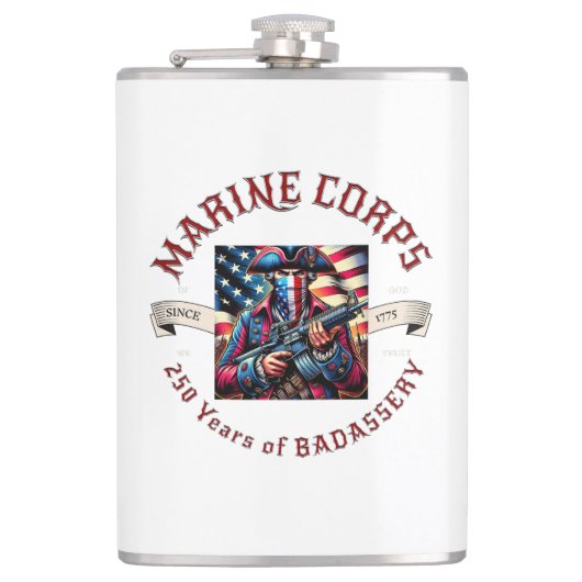 USMC Badassery Flask Heupfles (Voorkant)