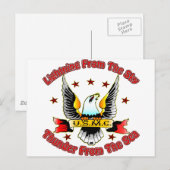 USMC-bliksem vanuit de lucht vanuit het Zee Briefkaart (Voorkant / Achterkant)
